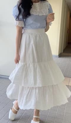 treat ürself cotton ribbon skirtのサムネイル