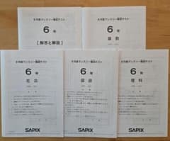 SAPIX 6年生 6月度マンスリー確認テスト - メルカリ
