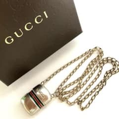 ヴィンテージ】GUCCI グッチ 香水ボトル シェリーライン ネックレス