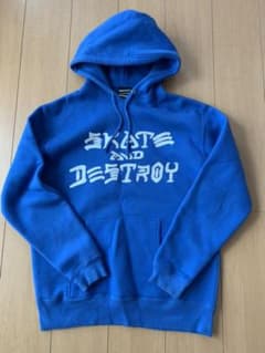 THRASHER パーカー　青のサムネイル