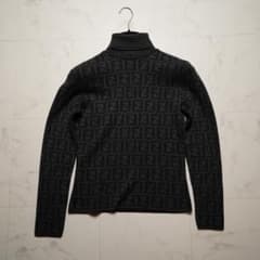 FENDI タートルニット ズッカ ウール グレー 92112 #40 - メルカリ
