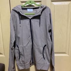 ikka ジップアップパーカー 茶色 M