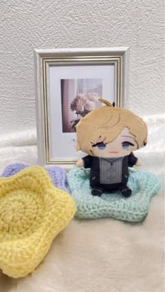 にじパペ 星型座布団 コースター 水色のサムネイル