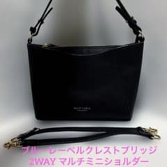 美品 ブルーレーベルクレストブリッジ 2WAY マルチミニショルダー 