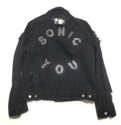 ☆ミスビヘイブ☆SONIC YOU スタッズ ダメージ加工 デニム ジャケット ☆ミスビヘイブ☆SONIC YOU スタッズ ダメージ加工 デニム ジャケット