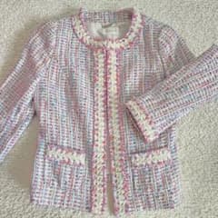 Harrods ハロッズ ジャケット ツイード ピンク パステルカラー 1