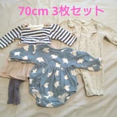 使用感あり 女の子 赤ちゃん 70cm 3枚組 テータテート フタフタのサムネイル