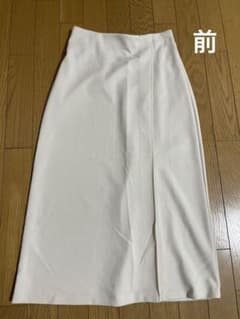 ホワイト ロングタイトスカートのサムネイル