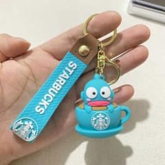 ストラップ付きキーホルダー ギョギョタイプ 雑貨 スタバのサムネイル