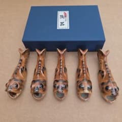 魚型箸置き 5個セット 陶器製のサムネイル