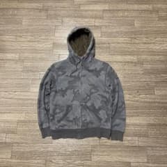 00s OLD UNIQLO ジップパーカー グレー 迷彩 ボア y2k 短丈 - メルカリ