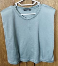 ZARA ノースリーブ スウェット トップス Mサイズのサムネイル