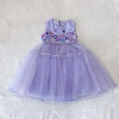 ANNA SUI mini 花刺しゅうティアードチュールドレス - メルカリ