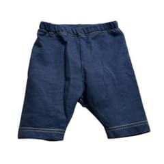 デニム風ショートパンツ ダークブルーのサムネイル