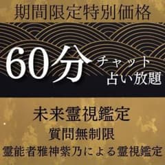 【初回限定価格】現役未来霊視霊能者60分チャット鑑定/恋愛/天職/子宝/金運占いのサムネイル