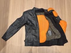 HYOD ヒョウドウ レザー ジャケット 脊椎+胸部プロテクター - メルカリ