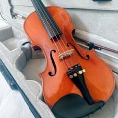 Piccolini バイオリン 1/2サイズ 弓 ケースセット 子供用 入門者