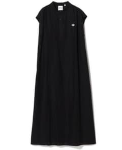 DANTON ダントン半袖ロングシャツワンピース ブラックのサムネイル