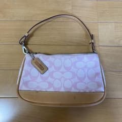 COACH シグネチャー ハンドバッグ ピンクのサムネイル