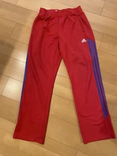 adidas アディダス ジャージパンツ 赤×青ライン USA M（L相当）のサムネイル