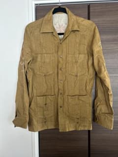 nasngwam ナスングアム　ブラウン 刺繍入り 長袖シャツ Mのサムネイル