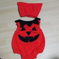 ハロウィン カボチャ コスプレ サイズ90のサムネイル