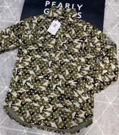 新品 パーリーゲイツ WJQ 長袖シャツ プルオーバー(5)サイズL/カモ柄 新品 パーリーゲイツ WJQ 長袖シャツ プルオーバー(5)サイズL/カモ柄