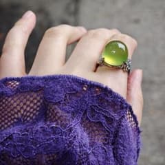 宝石級テリ】高品質天青凍 リング✨瑞々しい氷種 稀少色 指輪s925 翡翠 
