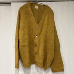 KOOKY'N モヘアタッチ カーディガン マスタードのサムネイル