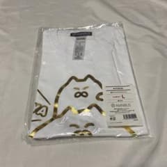 猫　ネコこのゴロ　箔プリントTシャツ　ladies Lサイズのサムネイル