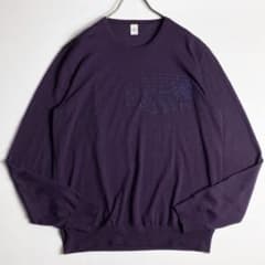 BERLUTI ベルルッティ ウール ニット セーター カリグラフィ パープル 