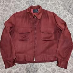 50s レーヨン ギャバジャン レアカラー 古着 ビンテージ 短丈