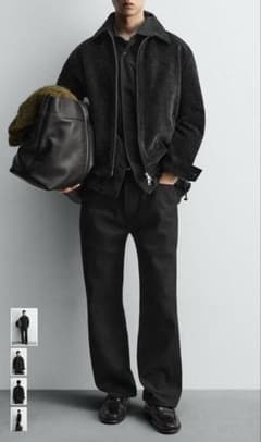 ZARA コーデュロイ パフジャケット