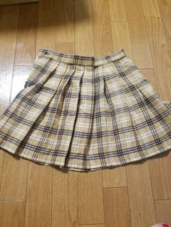 スカートチェック ブラウンのサムネイル