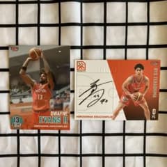 bbm 寺嶋良 直筆サイン ドウェイン・エバンス Bリーグカードのサムネイル