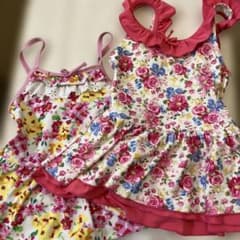 花柄フリル水着2枚セット　120センチのサムネイル