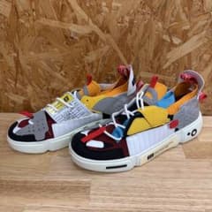 ユニーク パッチワーク スニーカー　靴　カラフルのサムネイル