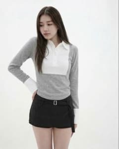 お値下げ検討⭕️kisstheclub lady slim shirt topsのサムネイル