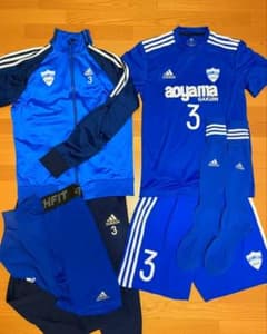 青山学院大学サッカー部 ユニフォーム M ジャージ セット販売 ブルー