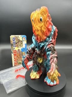 M1号 ブルマァク ヘドラ(赤成型/黄 メタ青 金 黒 塗装) ソフビ 東宝