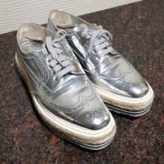 プラダprada レースダービーシューズ　サイズ36ハーフのサムネイル