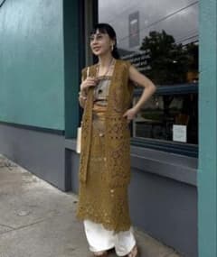 【美品】ameri MEDI SHELL MOTIF CROCHET KNIT Ameri MEDI SHELL MOTIF CROCHET KNIT VEST - メルカリ