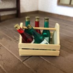 ドールハウス　ワインボトル&かごセットのサムネイル
