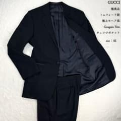 極希少 GUCCI トムフォード期 モヘア混 タキシード 拝絹 胡桃釦 46