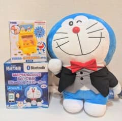 3点☆ドラえもん　地球交響楽　特大サイズぬいぐるみ・Bluetoothスピーカー