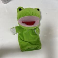 カエルのハンドパペット ぬいぐるみのサムネイル