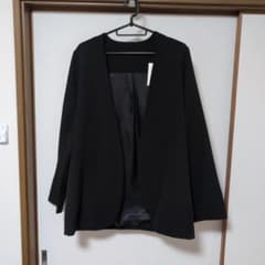 antiqua ノーカラージャケット ブラック Fサイズのサムネイル