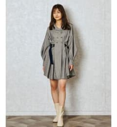 REDYAZEL チェックダブルボタンシャツワンピースのサムネイル