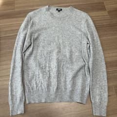 UNIQLO カシミヤ100% セーター M グレーのサムネイル