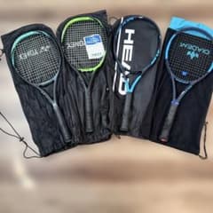 テニスラケット 4本セット ラケットバッグ付きのサムネイル